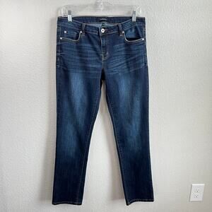 Numero Skinny Leg Jeans Women's 29 Mid Rise Stretch Denim Ankle Dark Wash